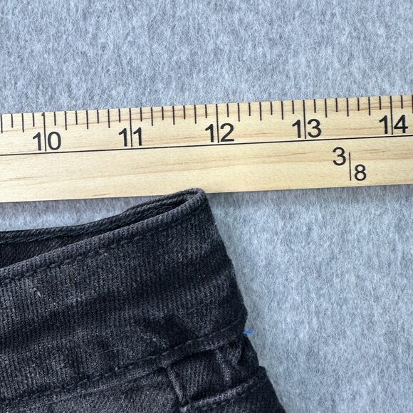 Wild Fable Jeans WMNS 00 Black Denim Easy Rigid High Rise Straight Button Fly - Picture 8 of 11